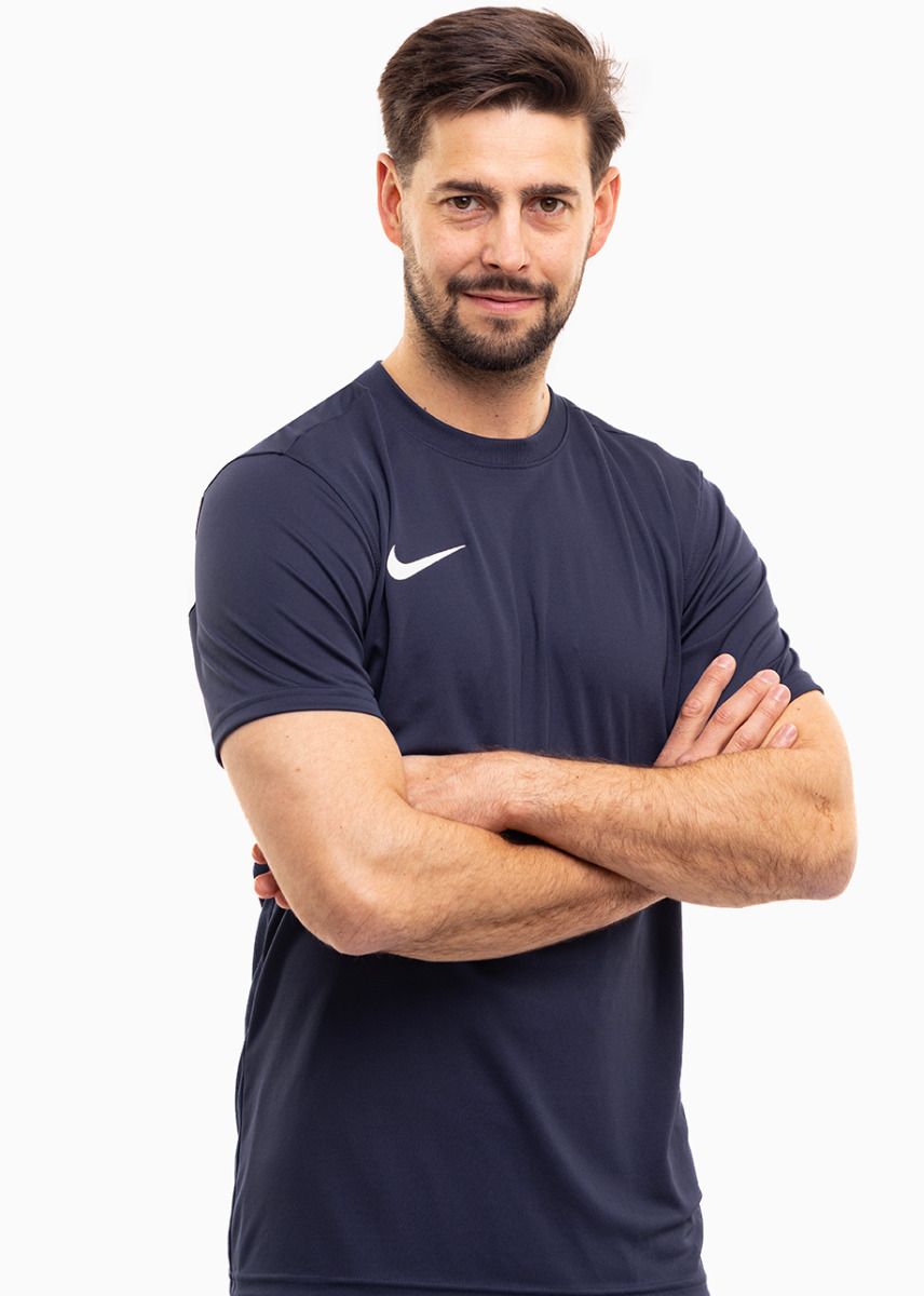 Nike set de sport pentru bărbați Tricou Pantaloni scurți Dry Park VII JSY SS BV6708 410/BV6855 010 Nike set de sport pentru bărbați Tricou Pantaloni scurți Dry Park VII JSY SS BV6708 410/BV6855 010