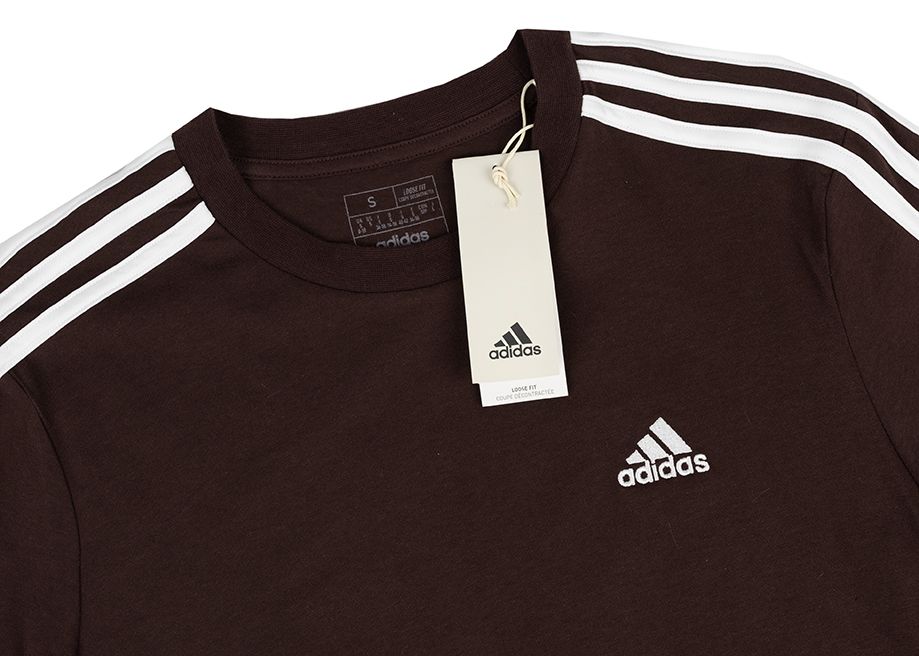 adidas Tricou pentru femei Essentials 3-Stripes Single Jersey Crop Top IY4229