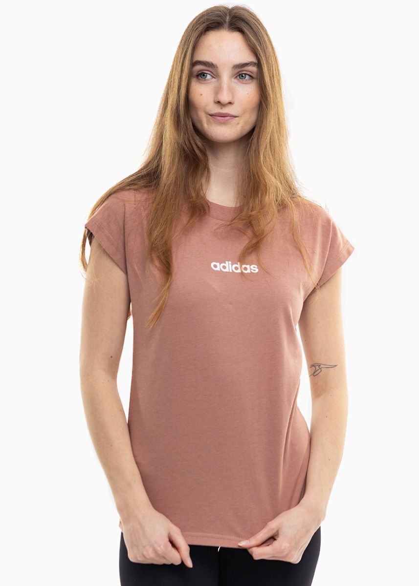 adidas Tricou pentru femei Essentials Linear Cotton JG8664 adidas Tricou pentru femei Essentials Linear Cotton JG8664