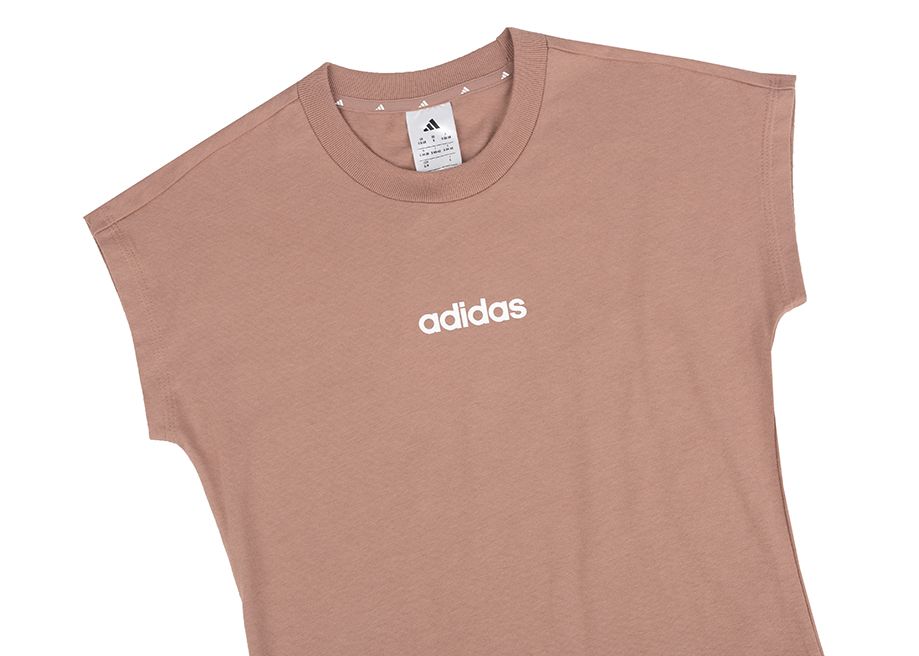 adidas Tricou pentru femei Essentials Linear Cotton JG8664 adidas Tricou pentru femei Essentials Linear Cotton JG8664