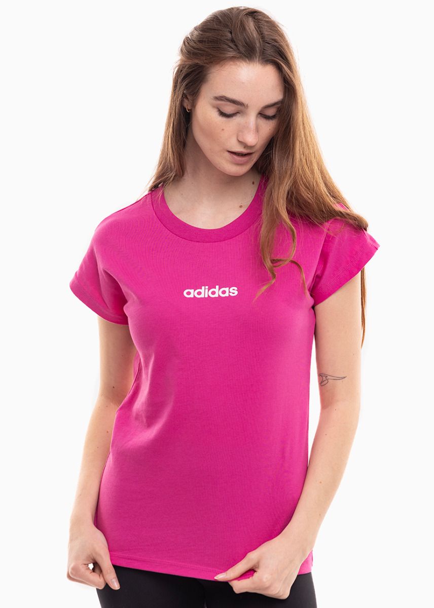 adidas Tricou pentru femei Essentials Linear Cotton JC8240 adidas Tricou pentru femei Essentials Linear Cotton JC8240