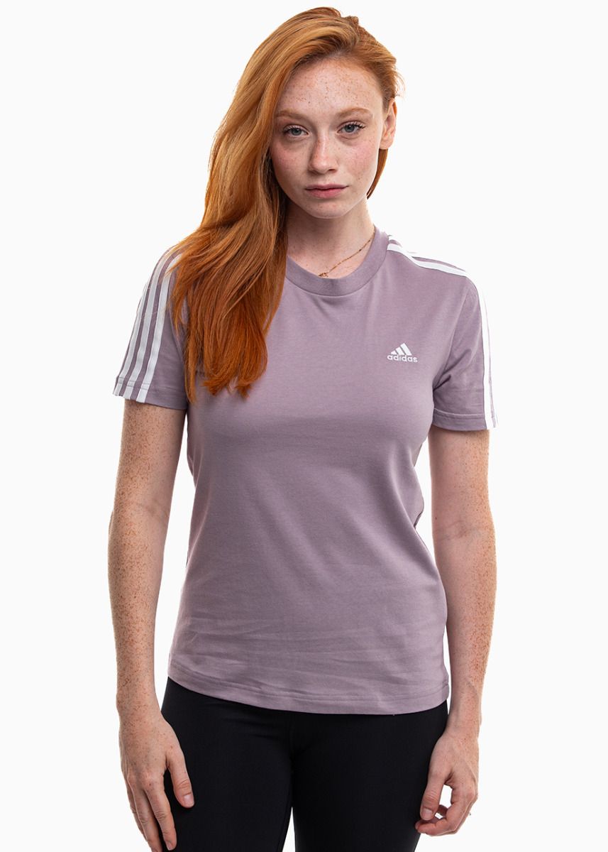 adidas Tricou pentru femei Essentials Slim 3-Stripes Tee IS1550