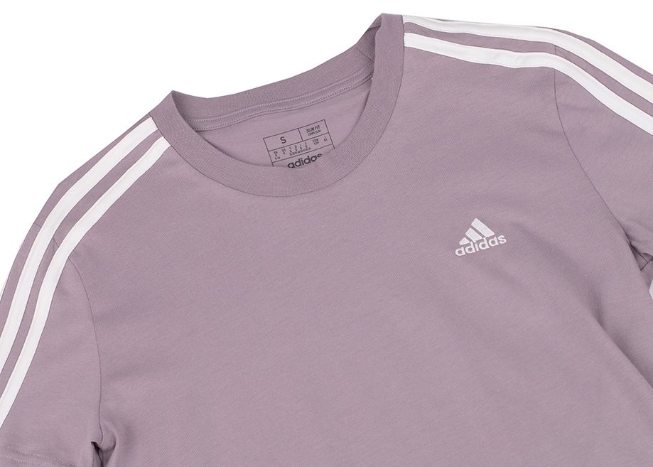 adidas Tricou pentru femei Essentials Slim 3-Stripes Tee IS1550