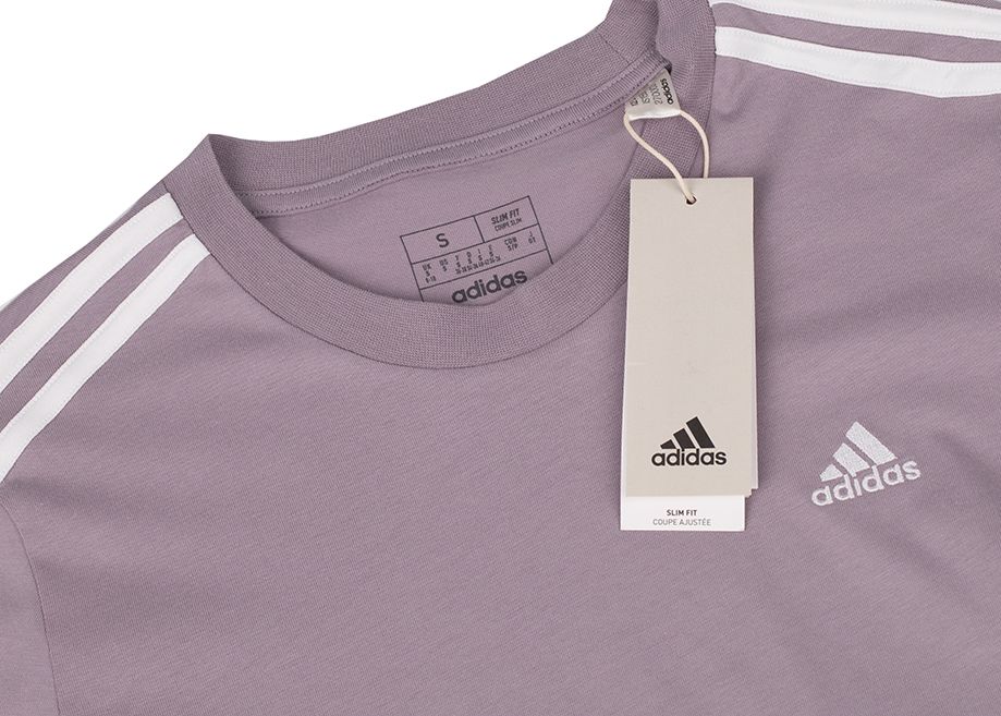 adidas Tricou pentru femei Essentials Slim 3-Stripes Tee IS1550