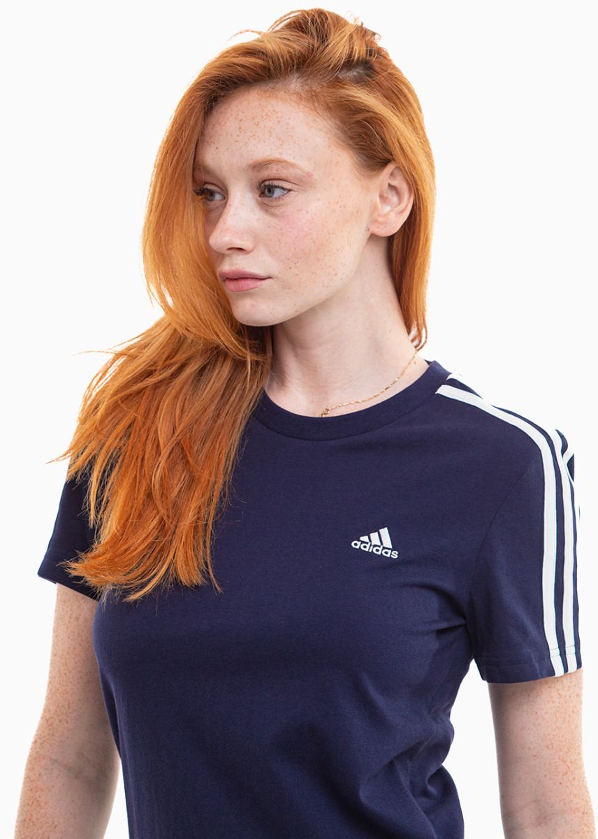 adidas Tricou pentru femei Essentials Slim 3-Stripes Tee IM2791