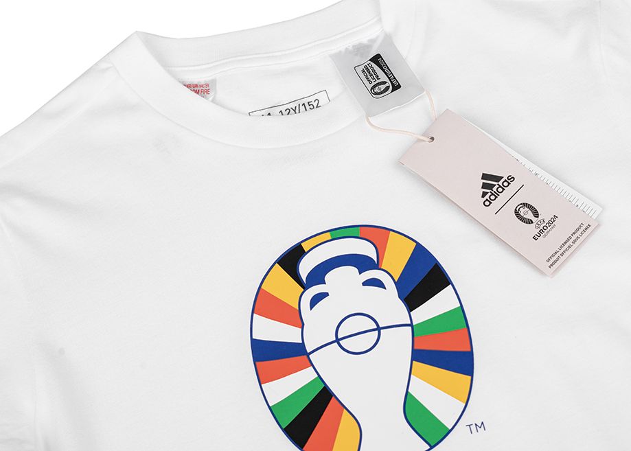 adidas Tricou pentru copii Euro24 Official Emblem IT9306