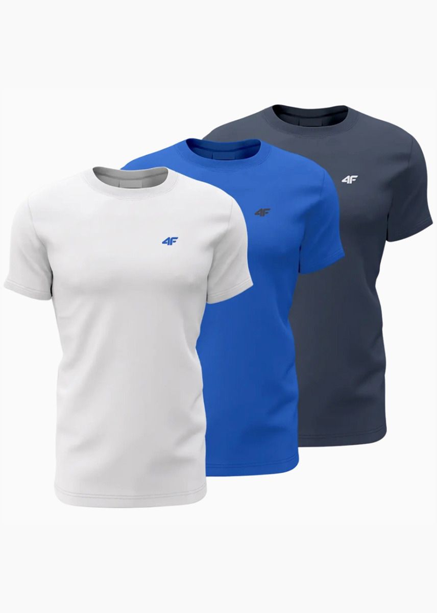 4F Tricou pentru bărbați M1895 3pack 4FWSS24TTSHM1895 91S 4F Tricou pentru bărbați M1895 3pack 4FWSS24TTSHM1895 91S