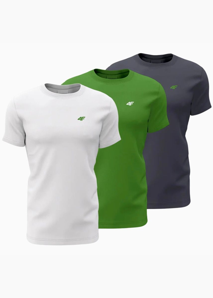 4F Tricou pentru bărbați M1895 3pack 4FWSS24TTSHM1895 90S 4F Tricou pentru bărbați M1895 3pack 4FWSS24TTSHM1895 90S