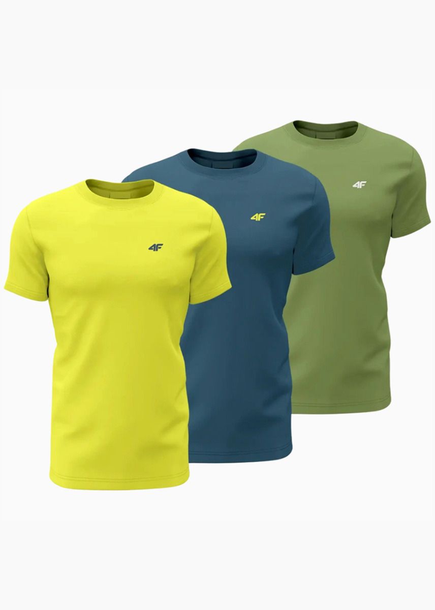 4F Tricou pentru bărbați M1896 3pack 4FWSS24TTSHM1896 90S 4F Tricou pentru bărbați M1896 3pack 4FWSS24TTSHM1896 90S
