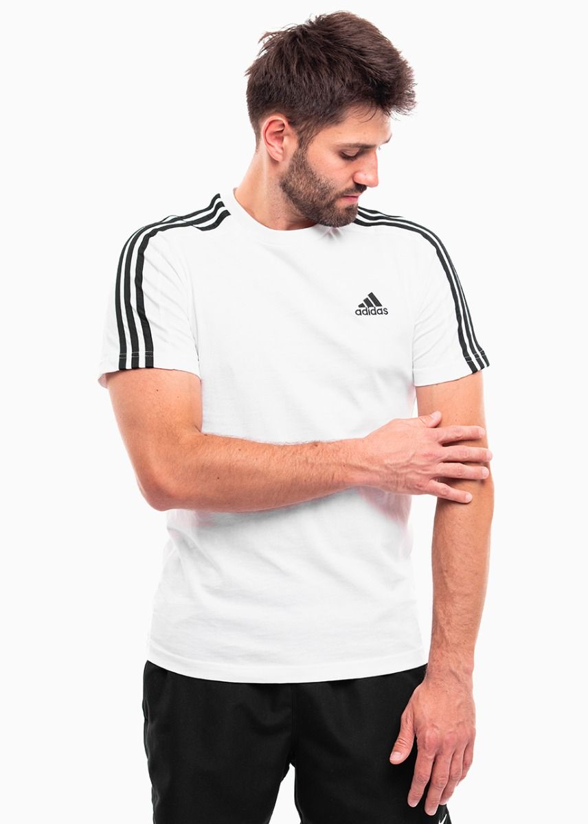 adidas Tricou pentru bărbați Essentials Single Jersey 3-Stripes Tee IC9336