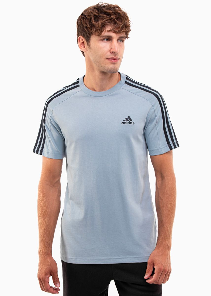 adidas Tricou pentru bărbați Essentials Single Jersey 3-Stripes Tee IS1332