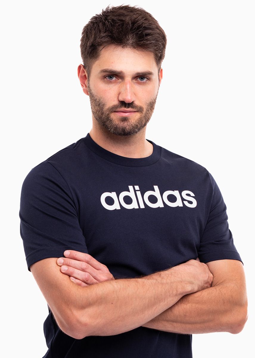 adidas Tricou pentru bărbați Essentials Single Jersey Linear Embroidered Logo Tee IC9275