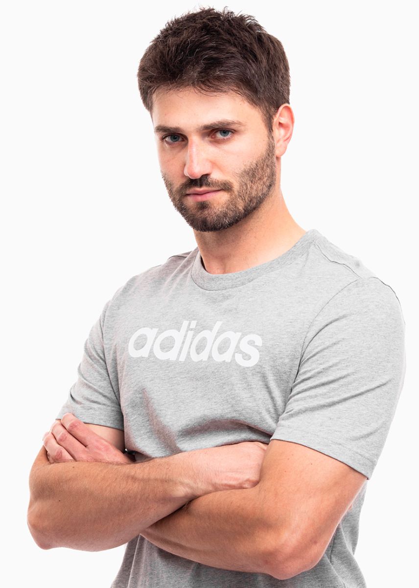 adidas Tricou pentru bărbați Essentials Single Jersey Linear Embroidered Logo Tee IC9277