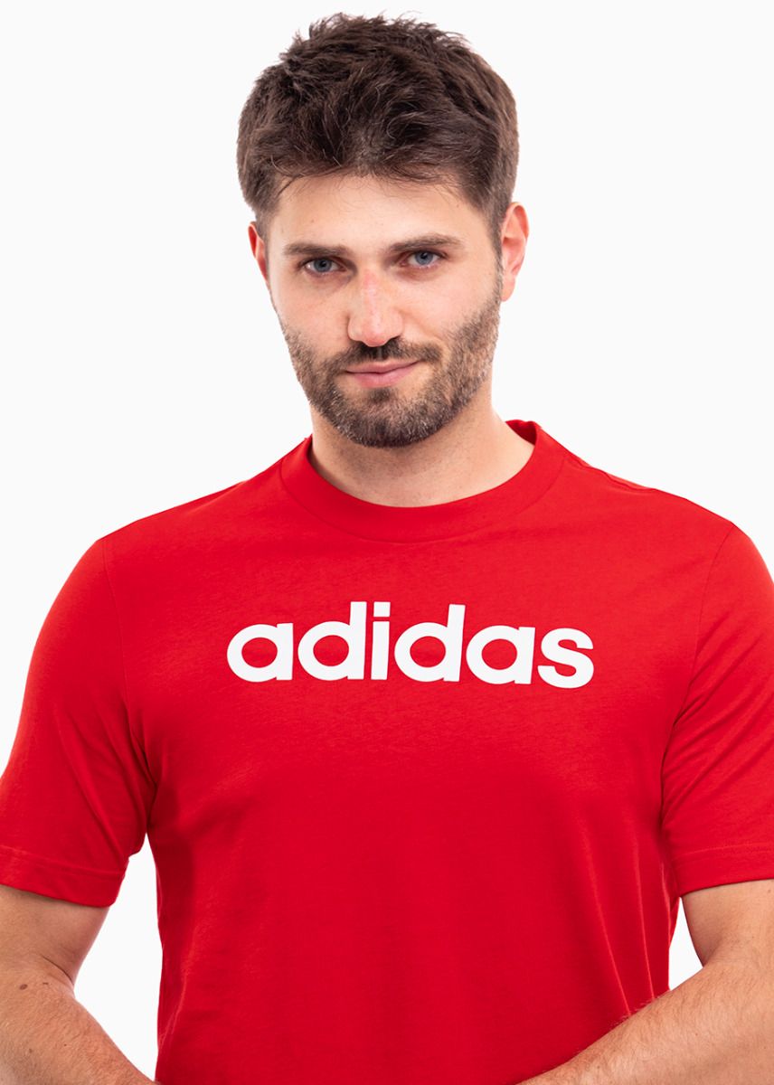 adidas Tricou pentru bărbați Essentials Single Jersey Linear Embroidered Logo Tee IC9278