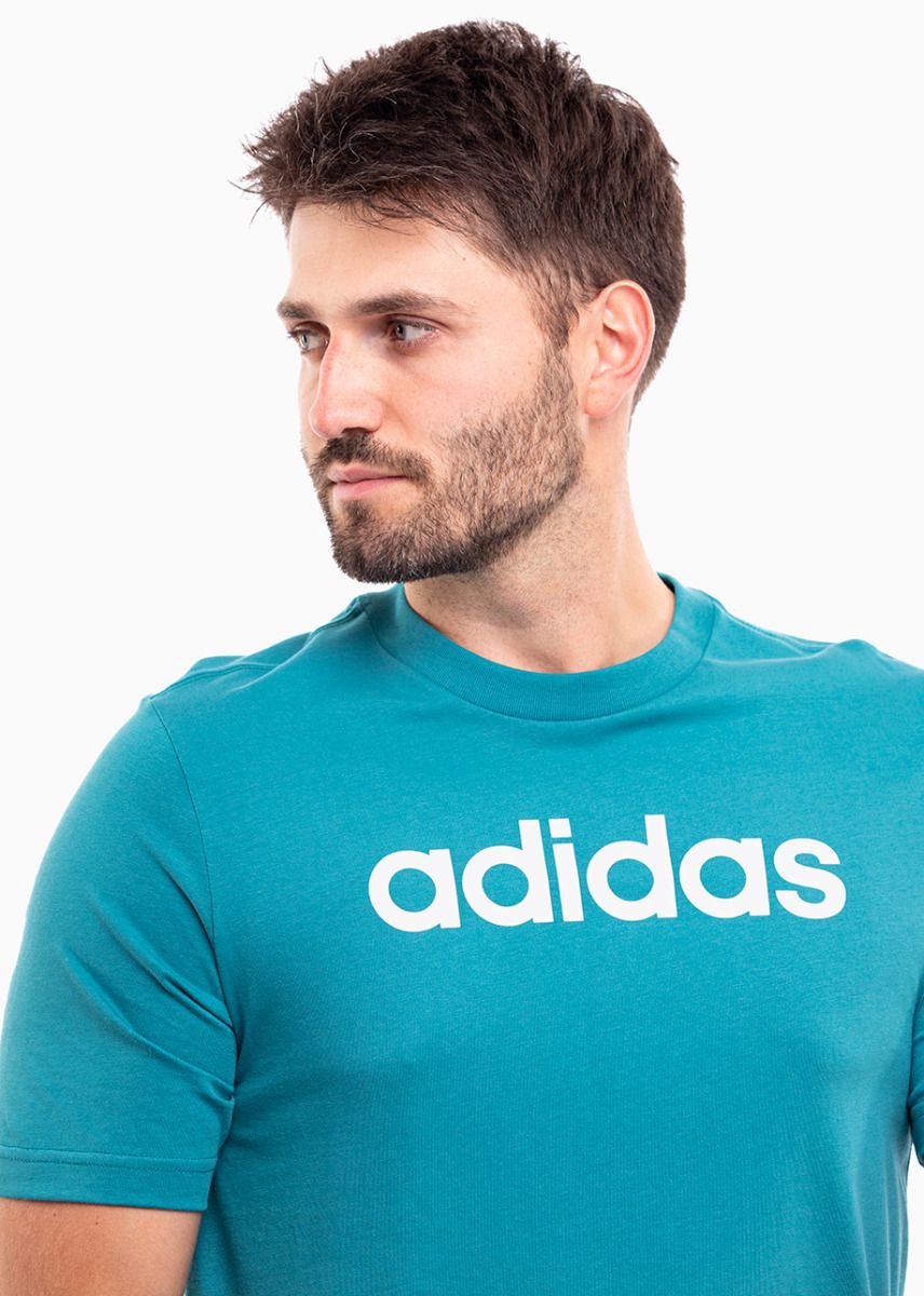 adidas Tricou pentru bărbați Essentials Single Jersey Linear Embroidered Logo Tee IJ8655