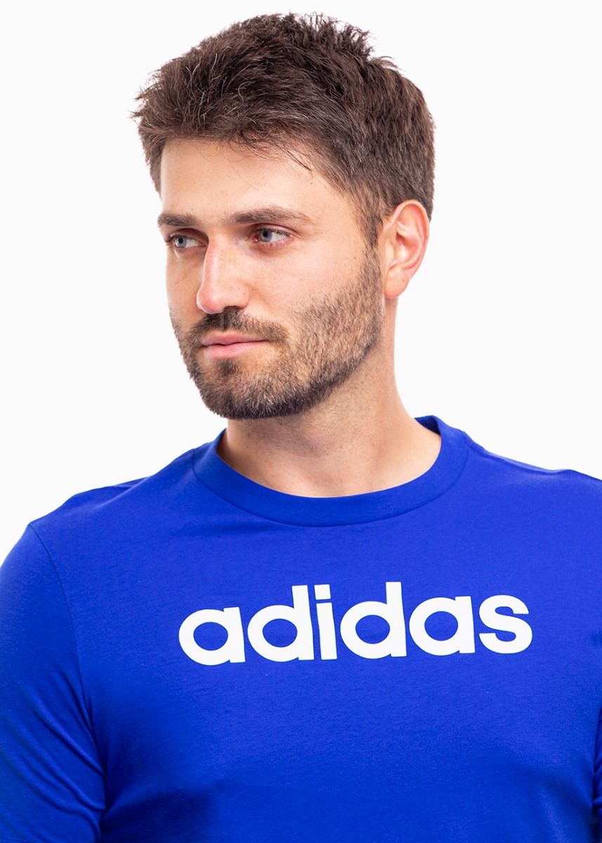 adidas Tricou pentru bărbați Essentials Single Jersey Linear Embroidered Logo Tee IC9279