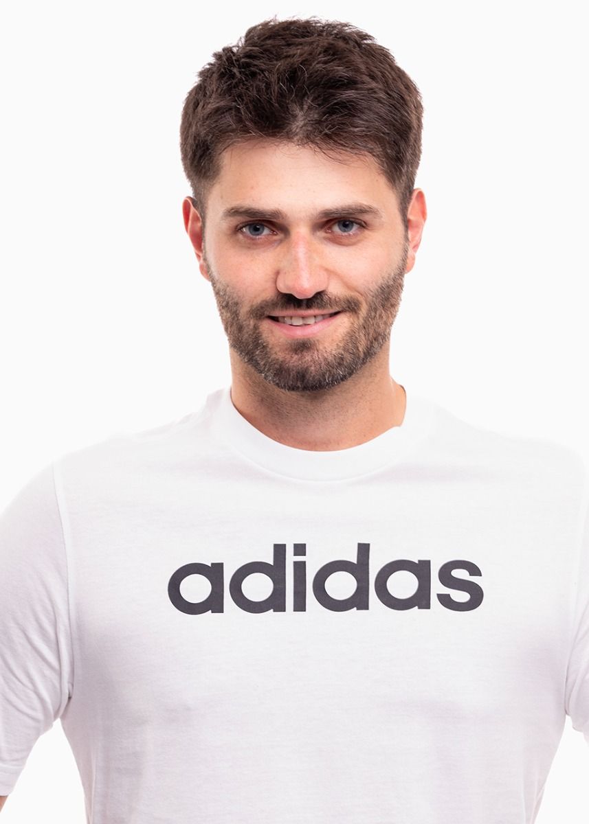 adidas Tricou pentru bărbați Essentials Single Jersey Linear Embroidered Logo Tee IC9276