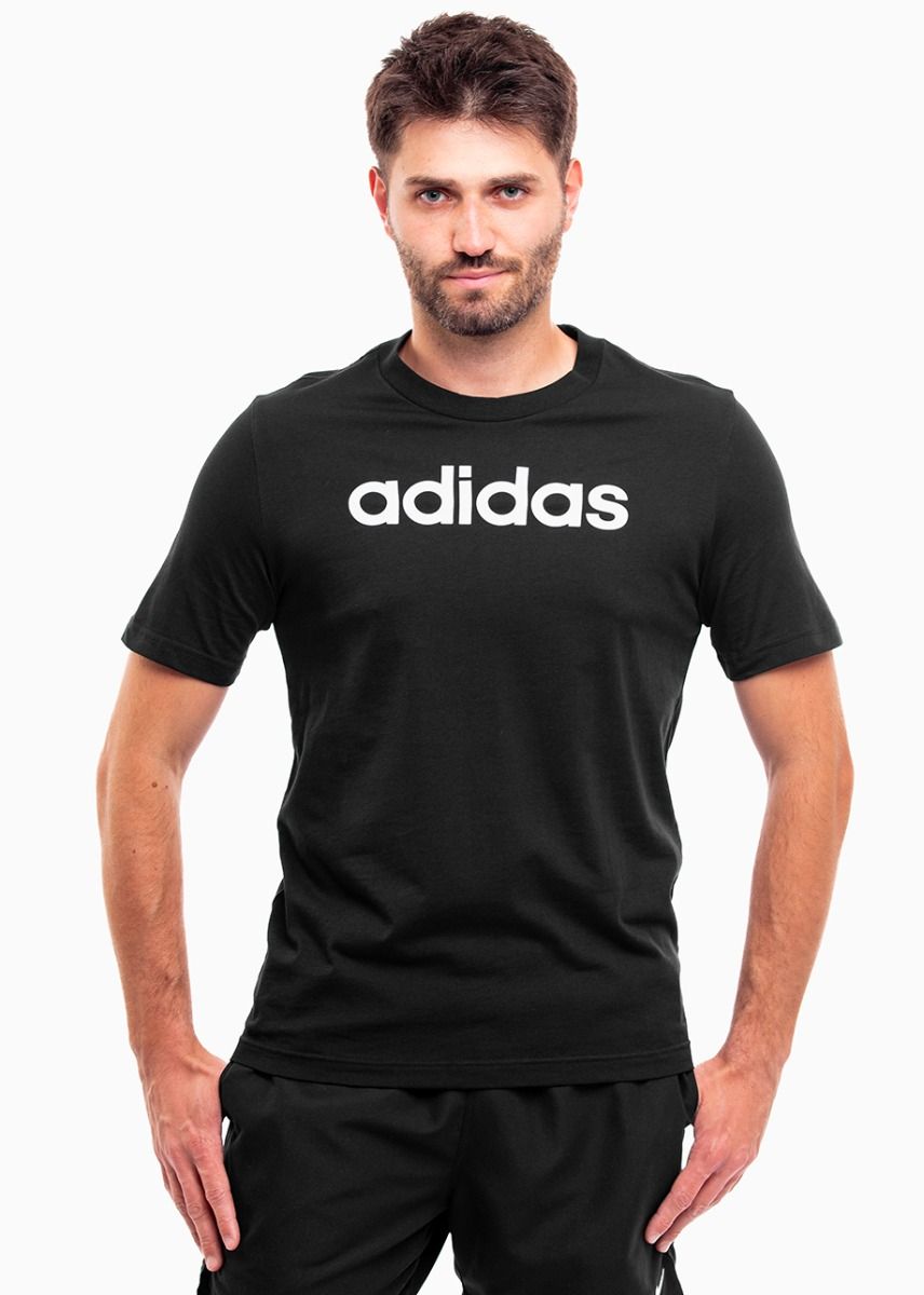 adidas Tricou pentru bărbați Essentials Single Jersey Linear Embroidered Logo Tee IC9274