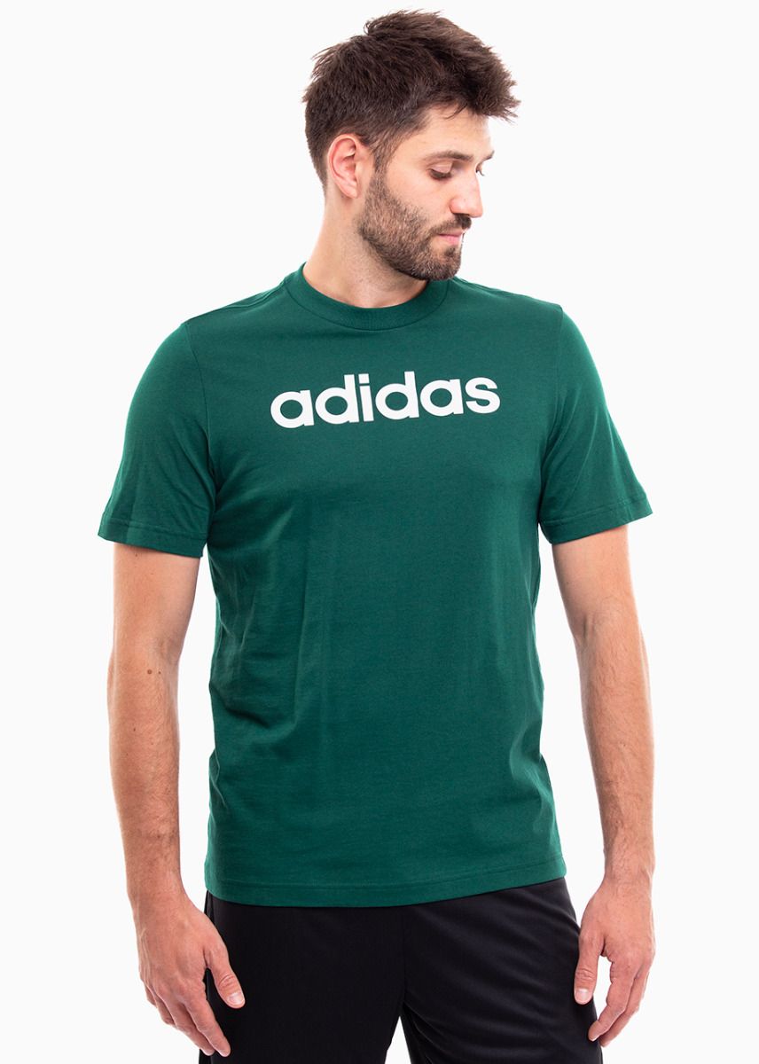 adidas Tricou pentru bărbați Essentials Single Jersey Linear Embroidered Logo Tee IJ8658