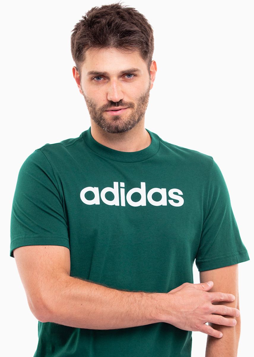 adidas Tricou pentru bărbați Essentials Single Jersey Linear Embroidered Logo Tee IJ8658