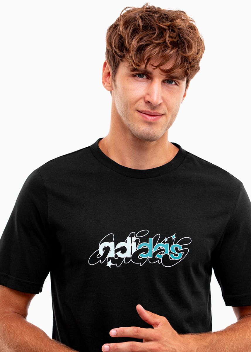 adidas Tricou pentru bărbați Illustrated Linear Graphic IM8311