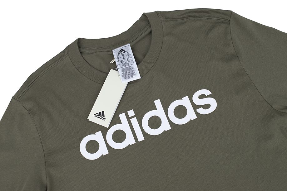 adidas Tricou pentru bărbați Essentials Single Jersey Linear Embroidered Logo Tee IC9280