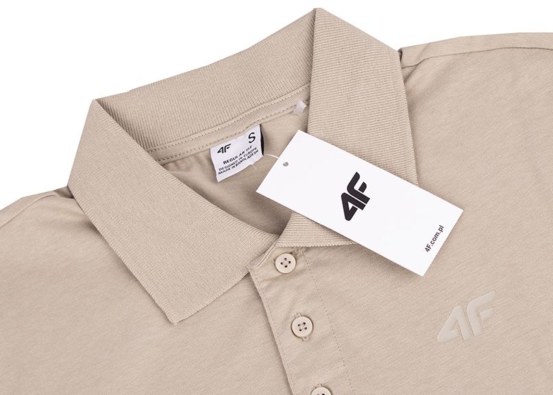 4F Tricou polo pentru bărbați M129 4FWSS24TPTSM129 83S