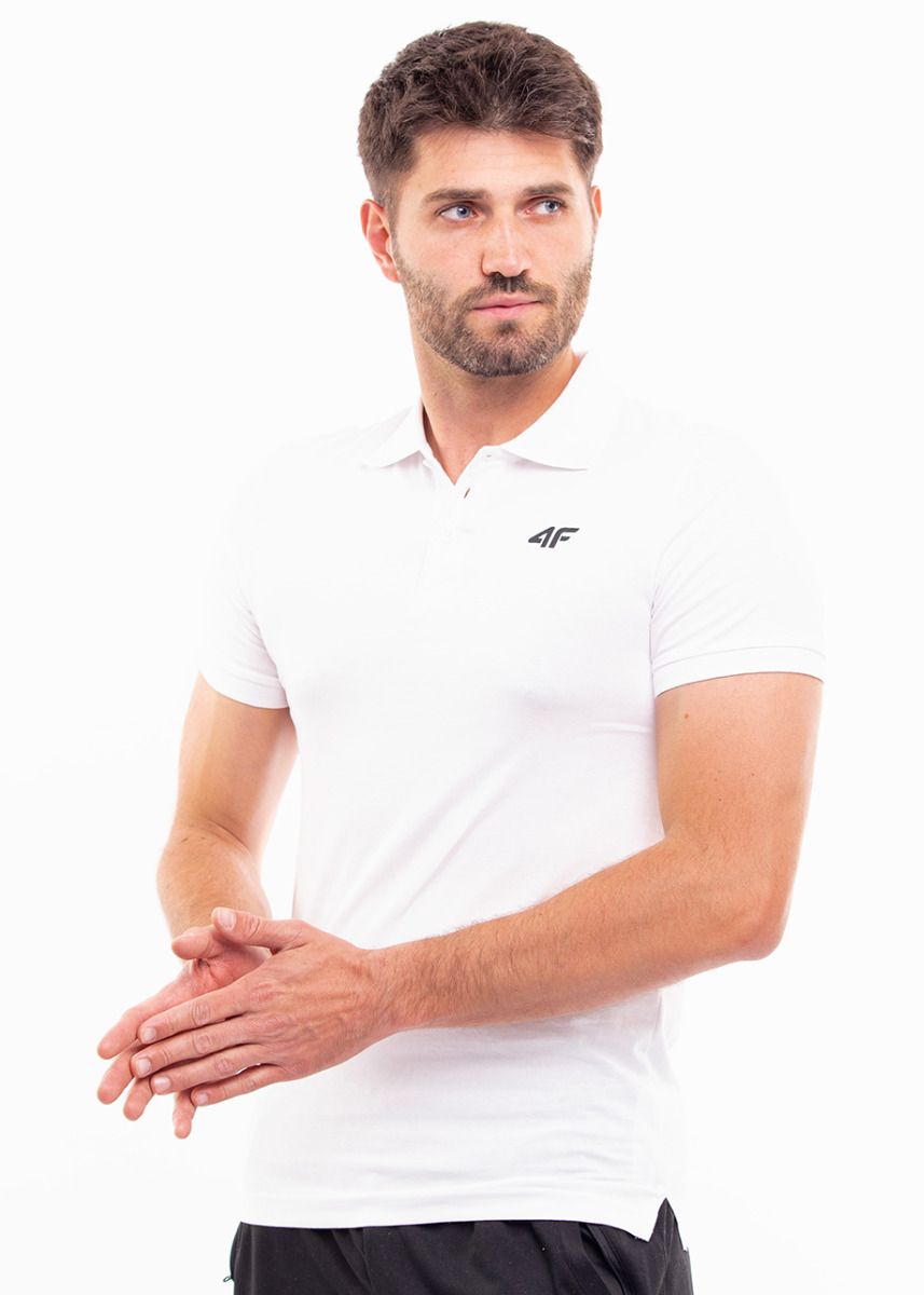 4F Tricou polo pentru bărbați M129 4FWSS24TPTSM129 10S