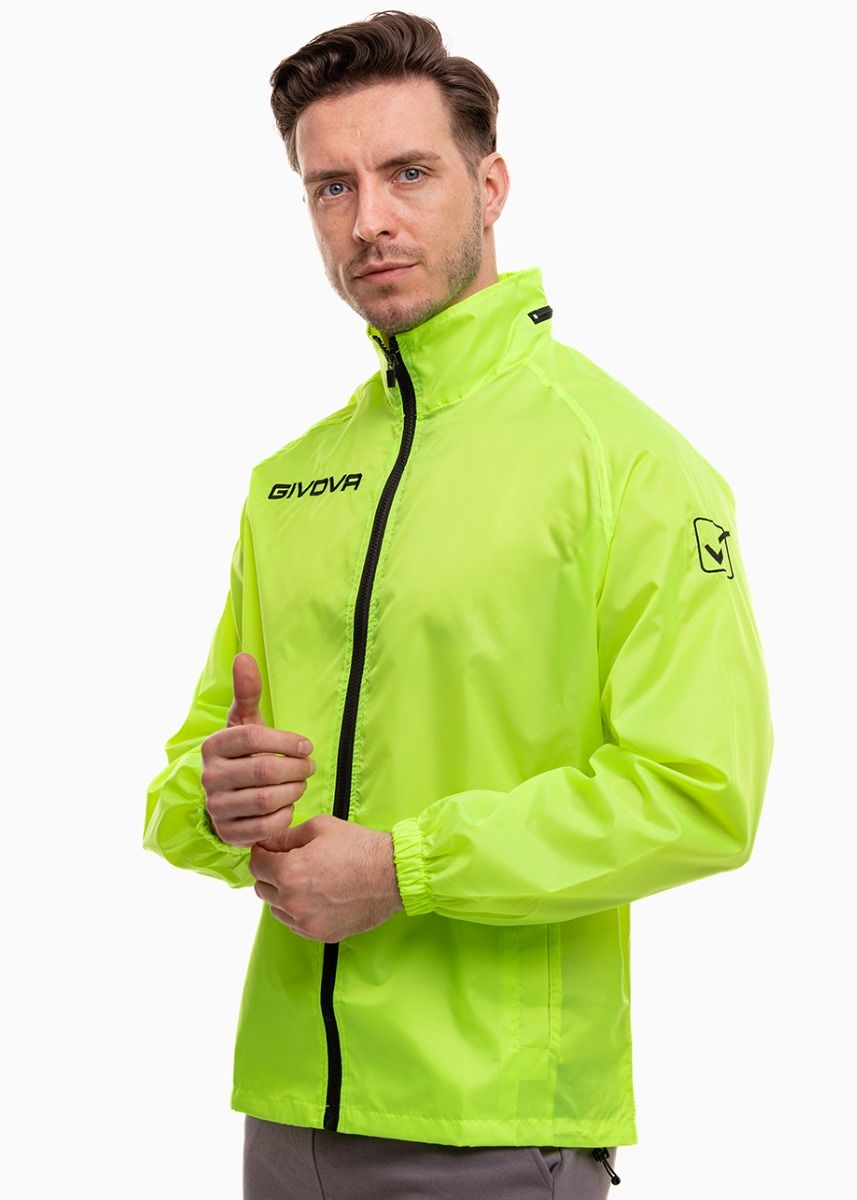 Givova Jachetă de ploaie Rain Basico Fluo RJ001 0019