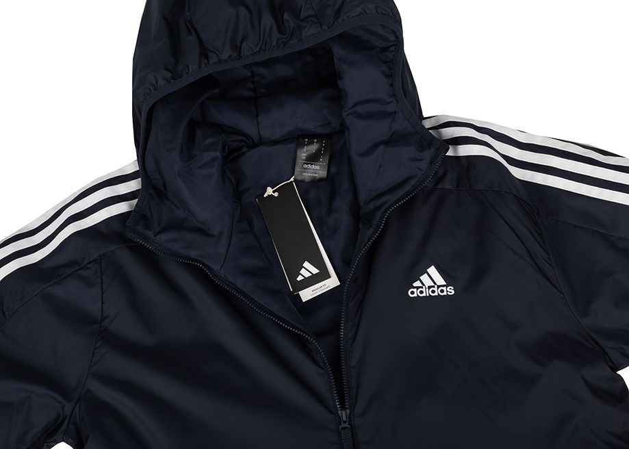 adidas Jachetă pentru bărbați Essentials 3-Stripes Insulated Hooded IS1278