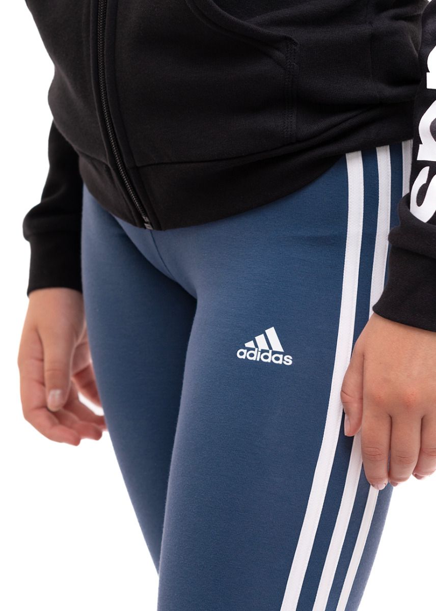 adidas Jambiere pentru copii 3-Stripes Cotton Tights IS2633