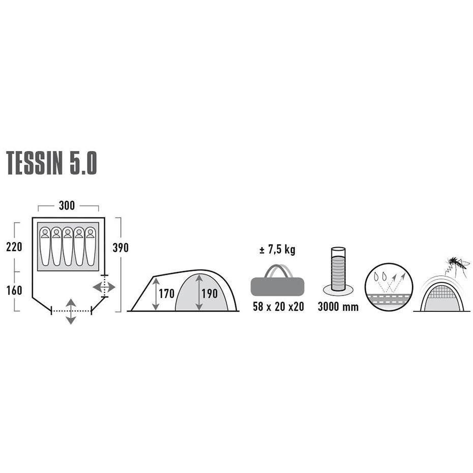 High Peak Cort Tessin 5 10228