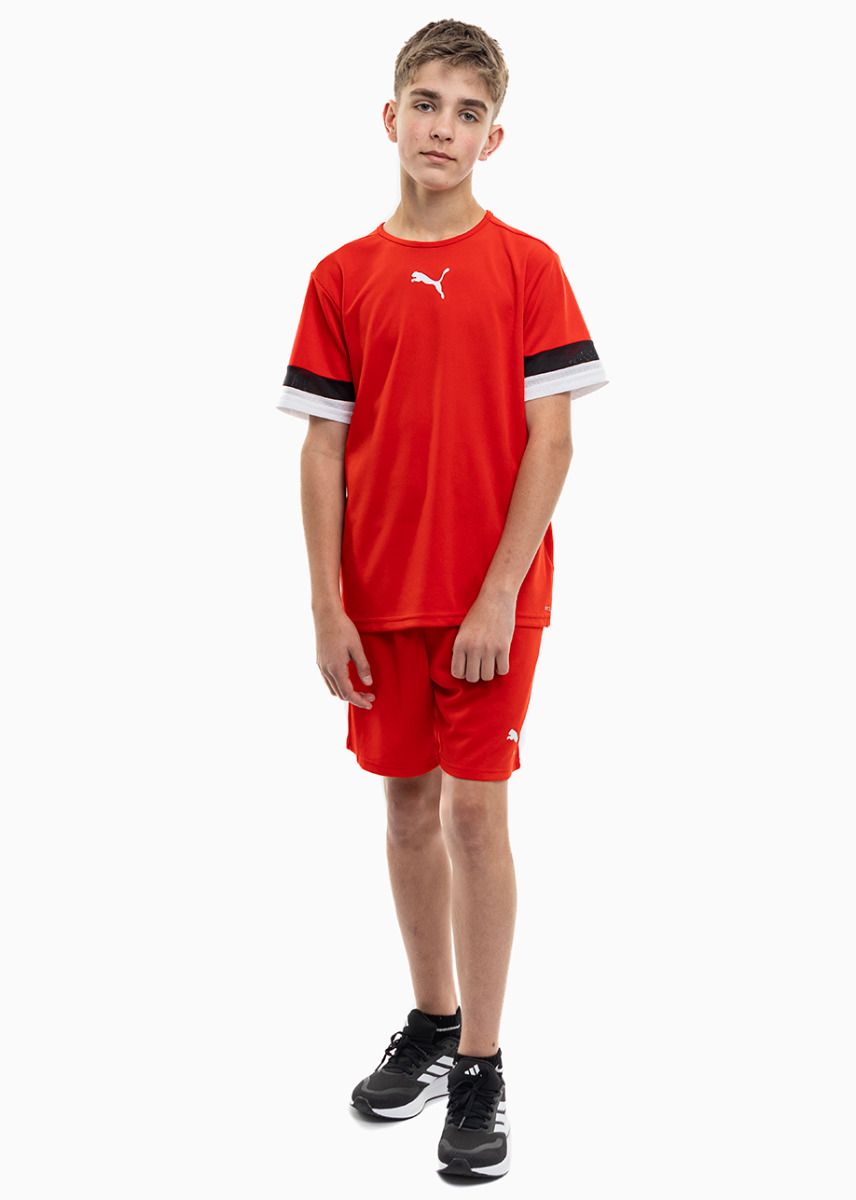 PUMA Set de sport pentru copii Tricou Pantaloni scurți teamRISE Jersey Jr 704938 01/704943 01 PUMA Set de sport pentru copii Tricou Pantaloni scurți teamRISE Jersey Jr 704938 01/704943 01