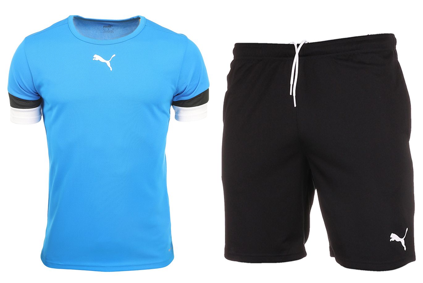 PUMA Set de sport pentru bărbați Tricou Pantaloni scurți teamRISE Jersey 704932 02/704942 04