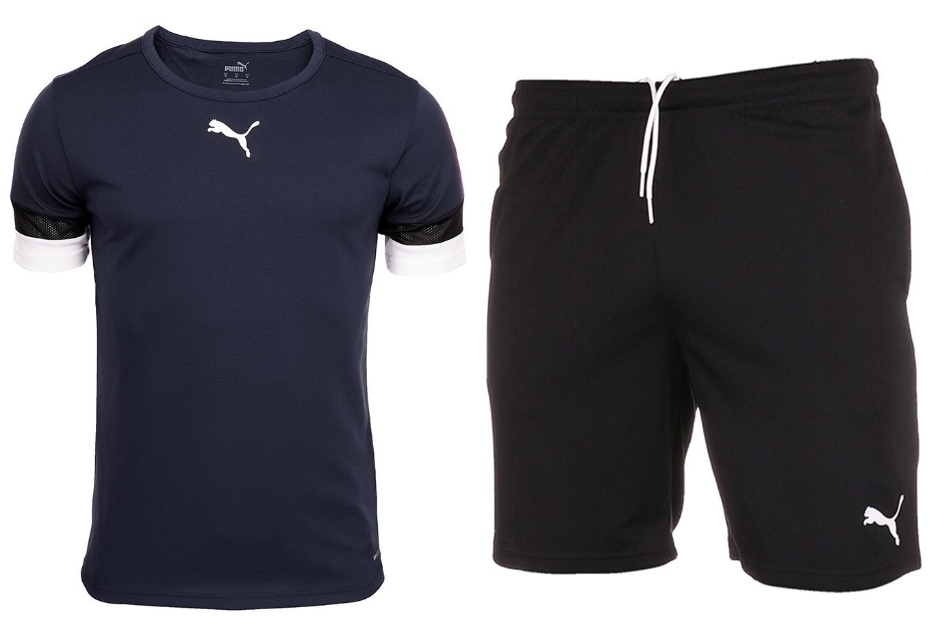 PUMA Set de sport pentru bărbați Tricou Pantaloni scurți teamRISE Jersey 704932 06/704942 04