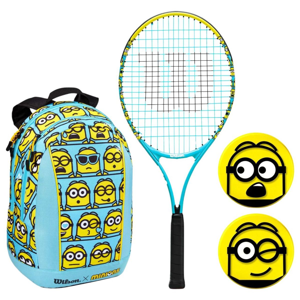 Wilson Set tenis pentru copii Minions 2.0 Junior Kit 25 3 7/8 WR097510F