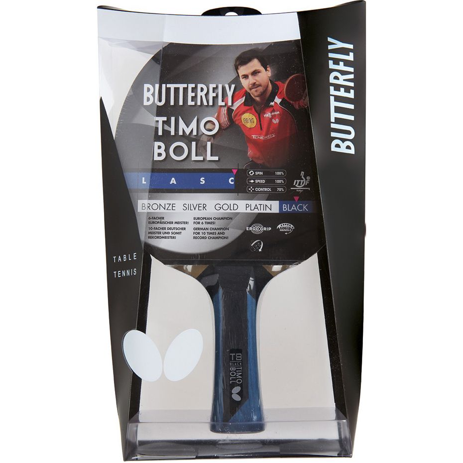 Butterfly Racheta de tenis de masa Timo Boll Black 85031