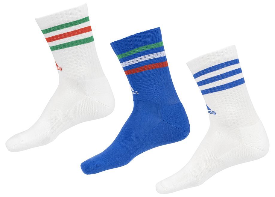 adidas Șosete 3-Stripes Cushioned Crew Socks 3P IY8645