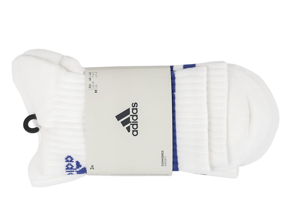 adidas Șosete 3-Stripes Cushioned Crew Socks 3P IZ0122