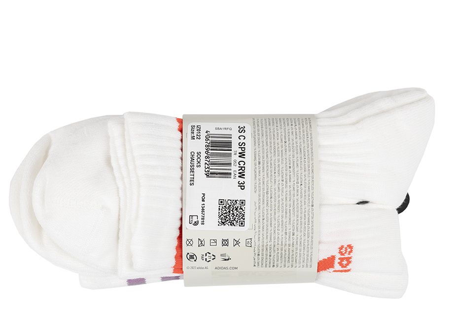 adidas Șosete 3-Stripes Cushioned Crew Socks 3P IZ0122