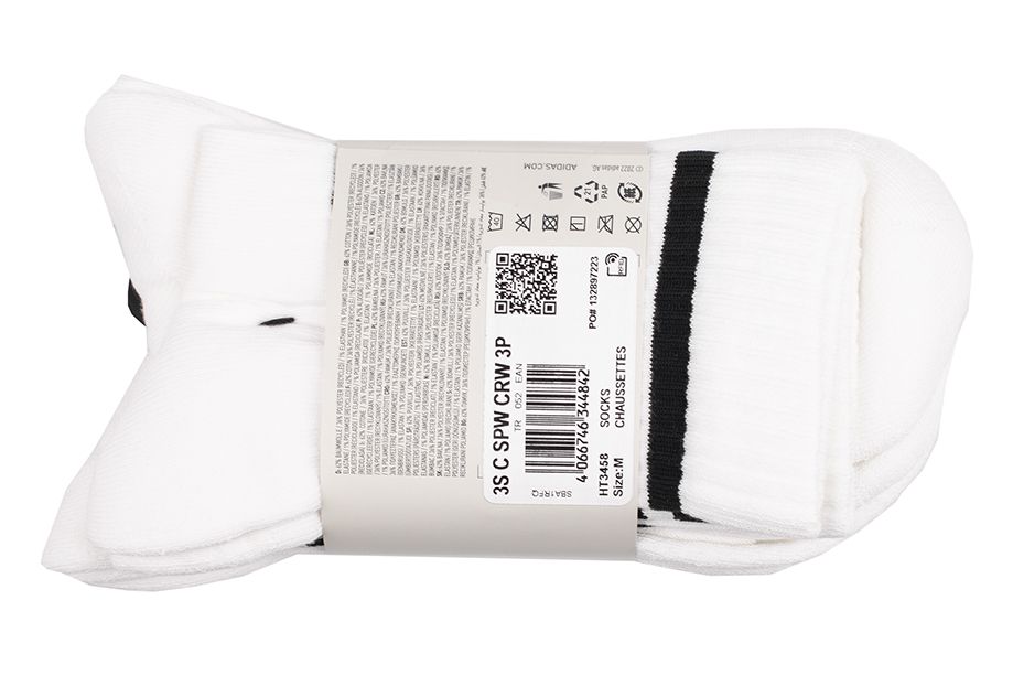 adidas Șosete 3-Stripes Cushioned Crew Socks 3P HT3458