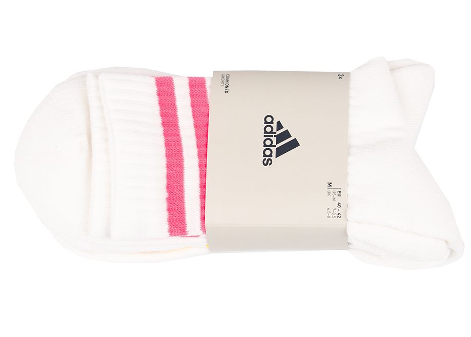 adidas Șosete 3-Stripes Cushioned Crew Socks 3P IP2638