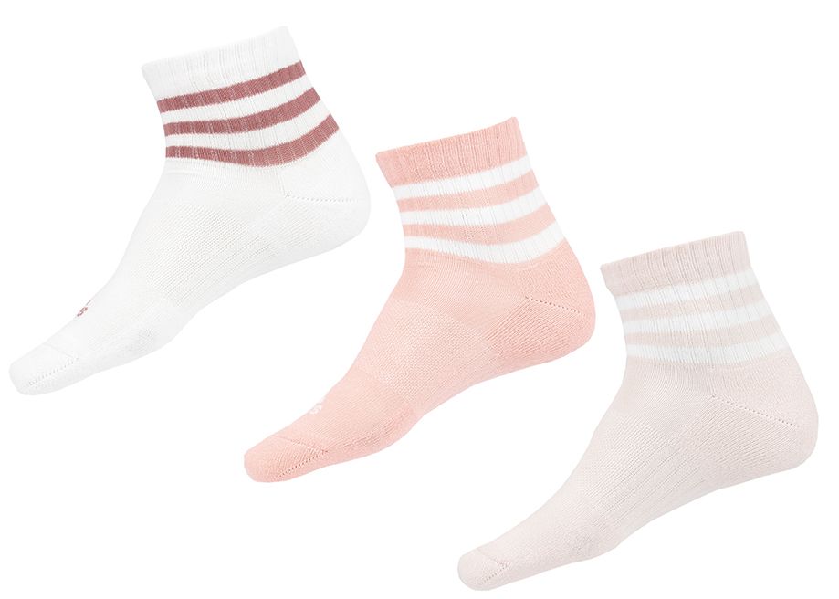 adidas Șosete 3-Stripes Cushioned Sportswear Mid-Cut Socks 3P IZ0126