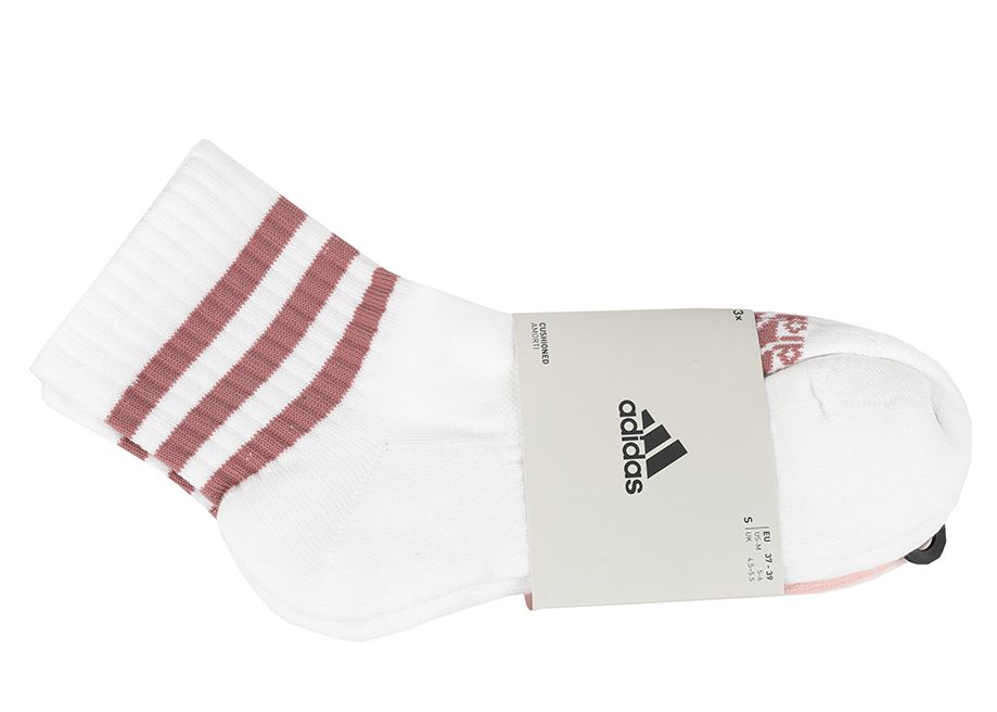 adidas Șosete 3-Stripes Cushioned Sportswear Mid-Cut Socks 3P IZ0126