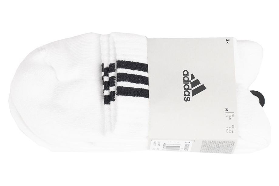 adidas Șosete 3-Stripes Linear Half-Crew Cushioned 3P HT3437