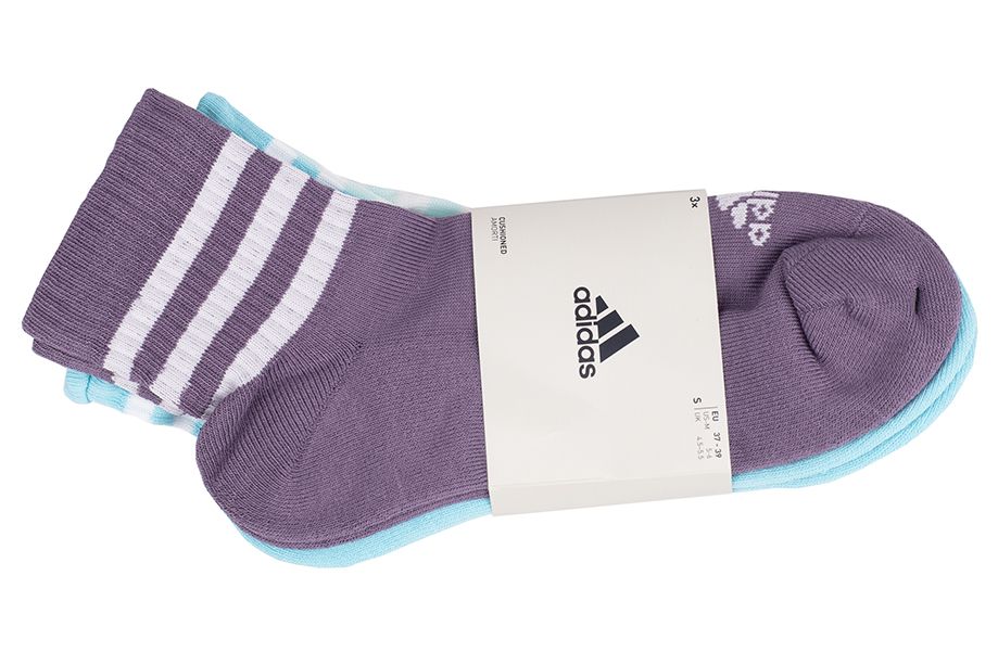 adidas Șosete 3-Stripes Cushioned Sportswear Mid-Cut Socks 3P IJ8263