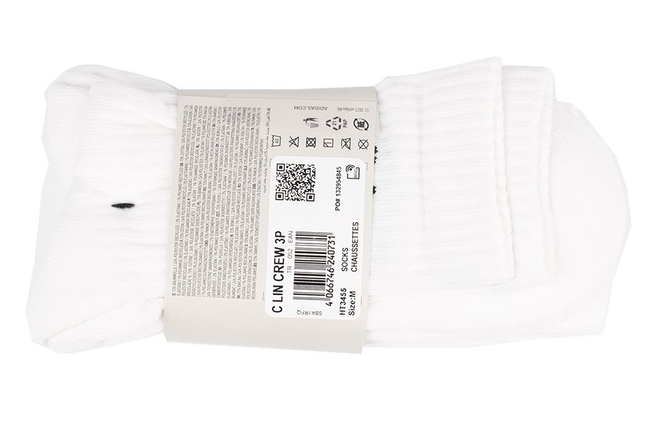 adidas Șosete Linear Crew Cushioned Socks 3P HT3455