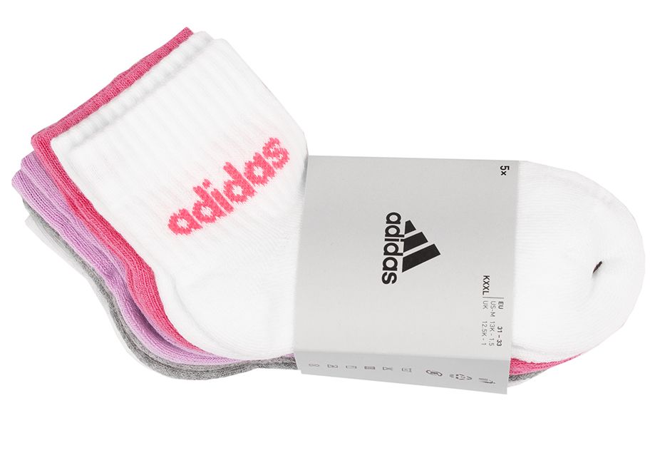 adidas Șosete pentru copii Linear Ankle Kids 5p IR8229