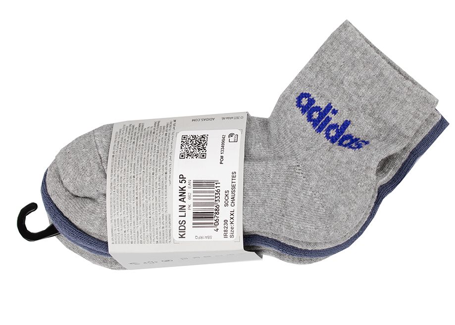 adidas Șosete pentru copii Linear Ankle Kids 5p IR8230