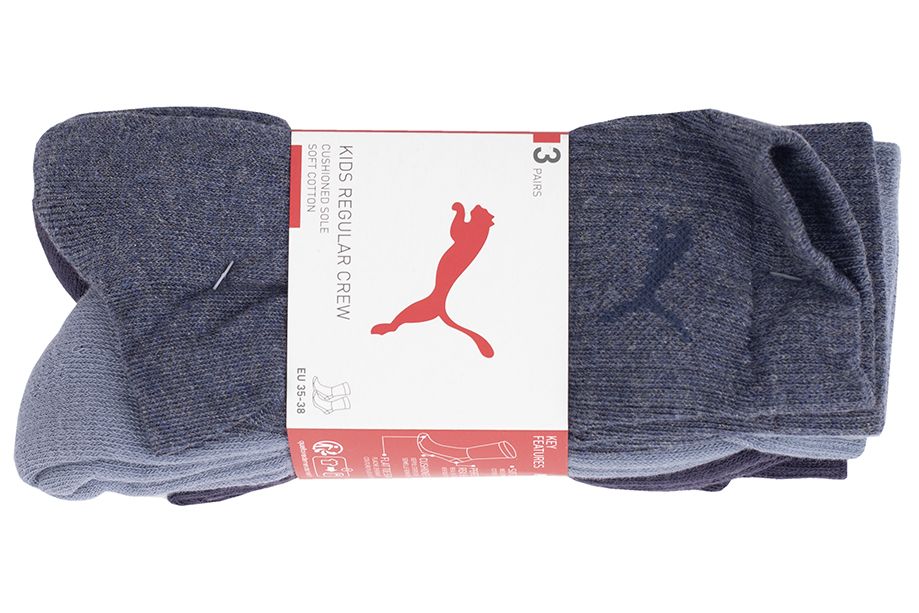 PUMA Șosete pentru copii Sport Junior 3P 907958 06 PUMA Șosete pentru copii Sport Junior 3P 907958 06